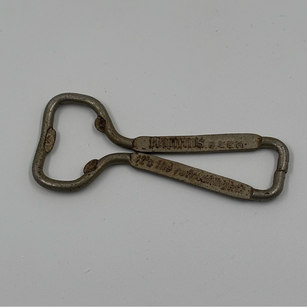Vintage Hamm's Beer Bottle Opener Keychain - "It's the Refreshingest"